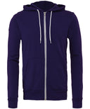 Unisex polycotton fleece full-zip hoodie