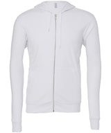 Unisex polycotton fleece full-zip hoodie
