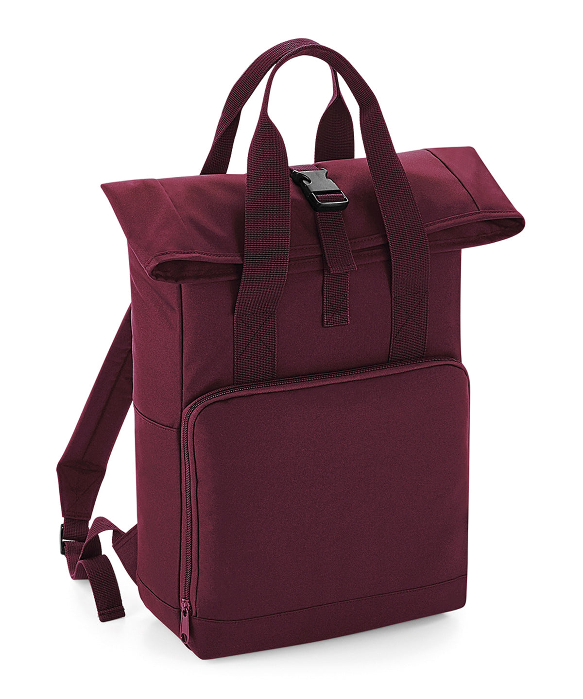 Twin handle roll-top backpack