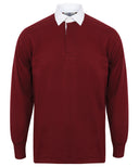 Long sleeve plain rugby shirt