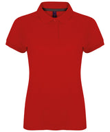 Women's micro-fine piqué polo shirt