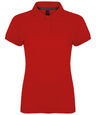 Women's micro-fine piqué polo shirt