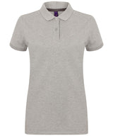 Women's micro-fine piqué polo shirt