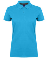 Women's micro-fine piqué polo shirt