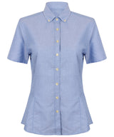 Women's modern short sleeve Oxford shirt