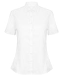 Women's modern short sleeve Oxford shirt