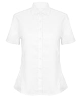 Women's modern short sleeve Oxford shirt