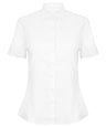 Women's modern short sleeve Oxford shirt