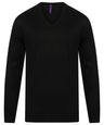 Cashmere touch acrylic v-neck jumper