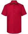 Short sleeve polycotton easycare tailored poplin shirt