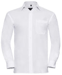Long sleeve pure cotton easycare poplin shirt