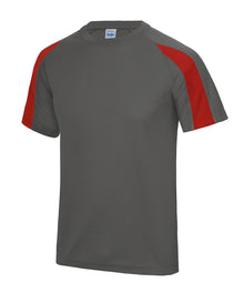 Charcoal/Fire Red