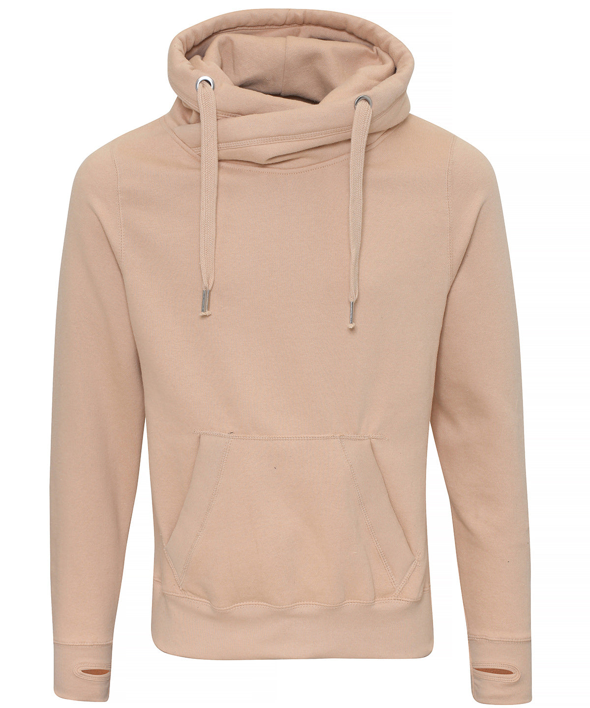 Cross neck hoodie