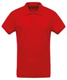 Men's organic piqué short-sleeved polo shirt
