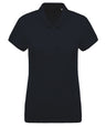 Ladies’ organic piqué short-sleeved polo shirt