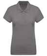 Ladies’ organic piqué short-sleeved polo shirt