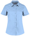 Women's poplin shirt short sleeve
