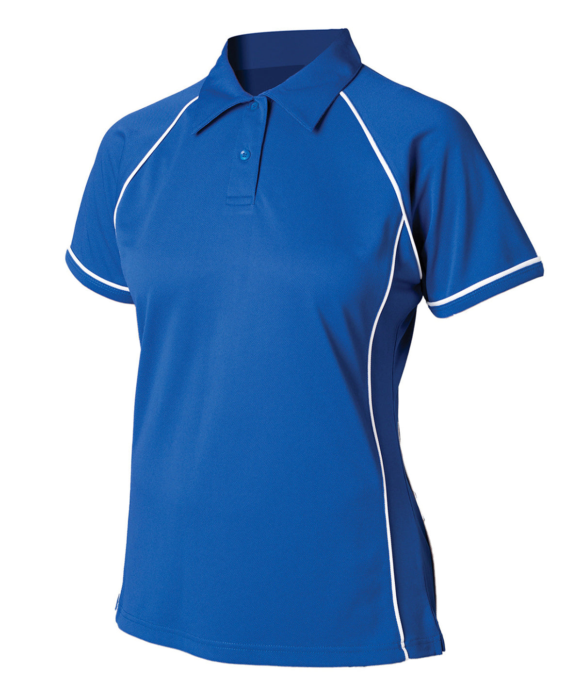 Women's piped performance polo