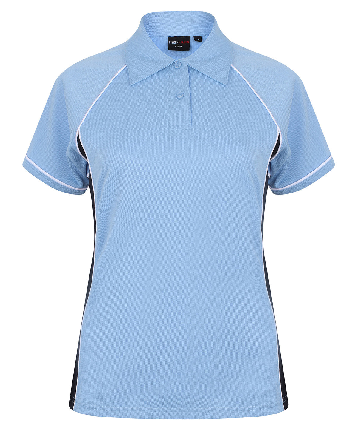 Women's piped performance polo