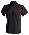 Kids piped performance polo