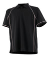 Kids piped performance polo
