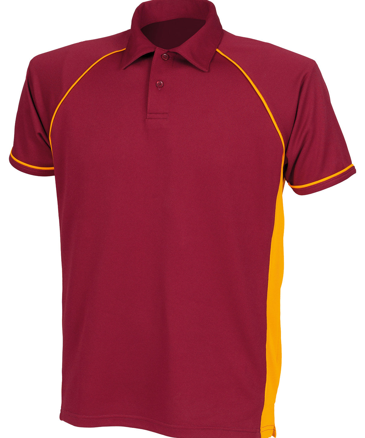 Kids piped performance polo