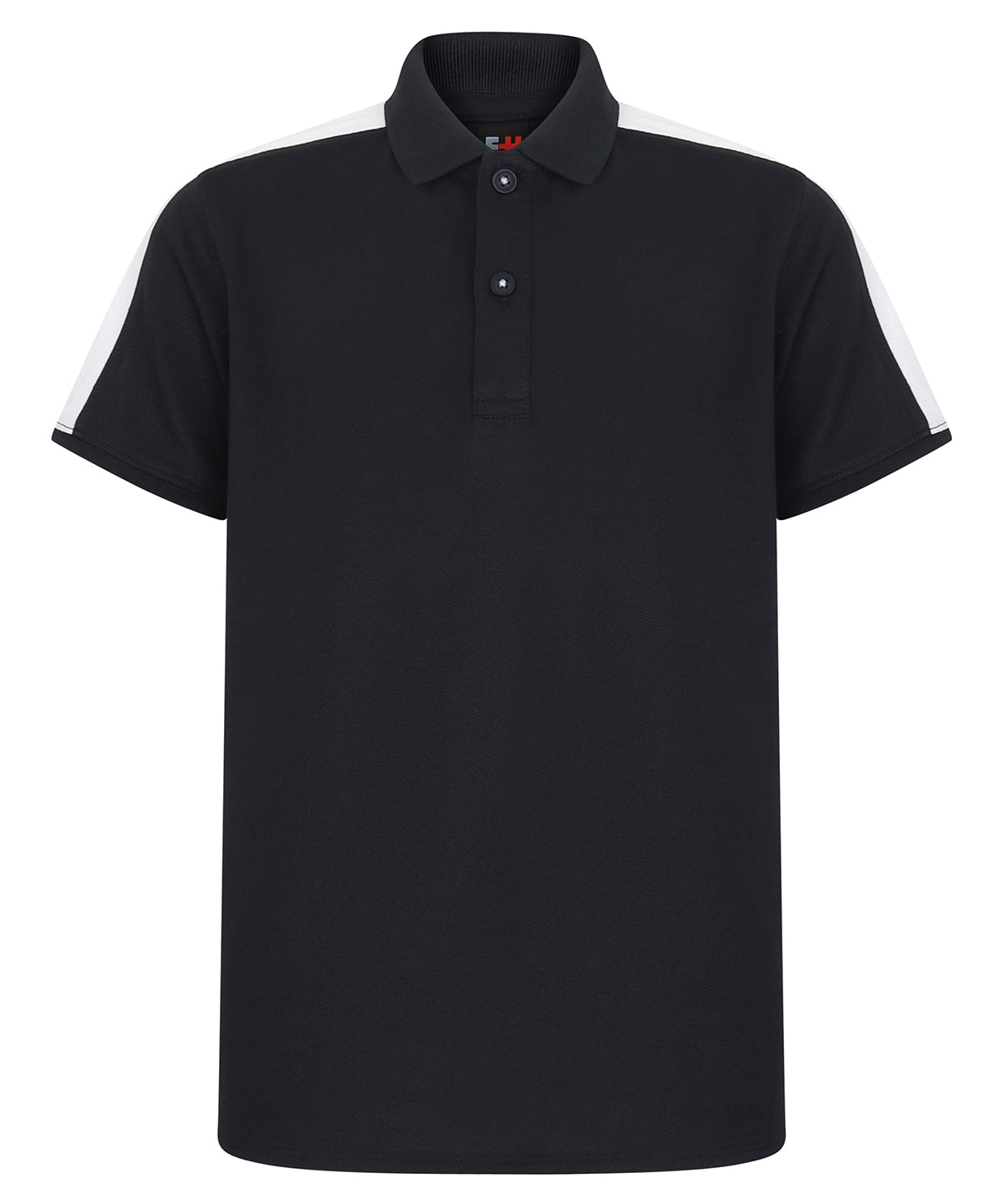 Kids contrast panel polo