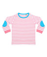 Striped long-sleeved t-shirt
