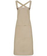 Cross back 'barista' bib apron