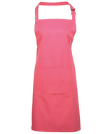 Colours bib apron with pocket