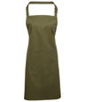 Colours bib apron with pocket