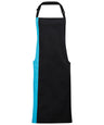 Contrast bib apron