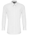 Poplin fitted long sleeve shirt