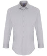 Stretch fit cotton poplin long sleeve shirt