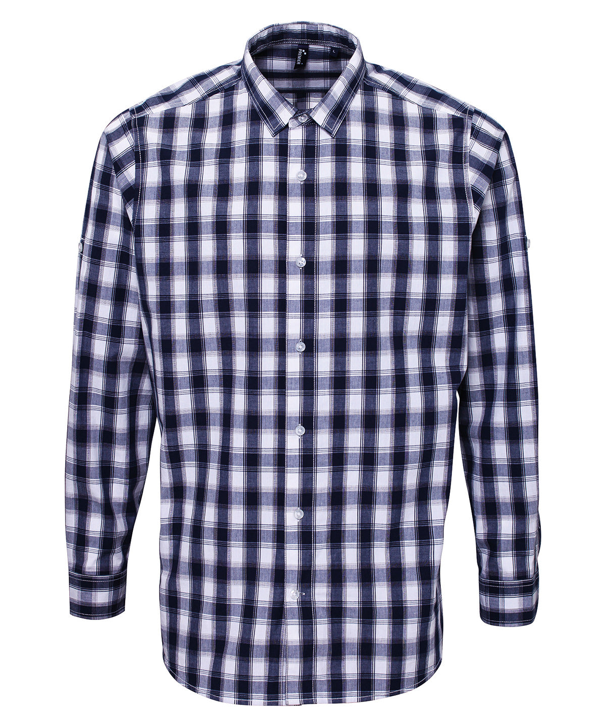 Mulligan check cotton long sleeve shirt