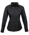Women's poplin long sleeve blouse