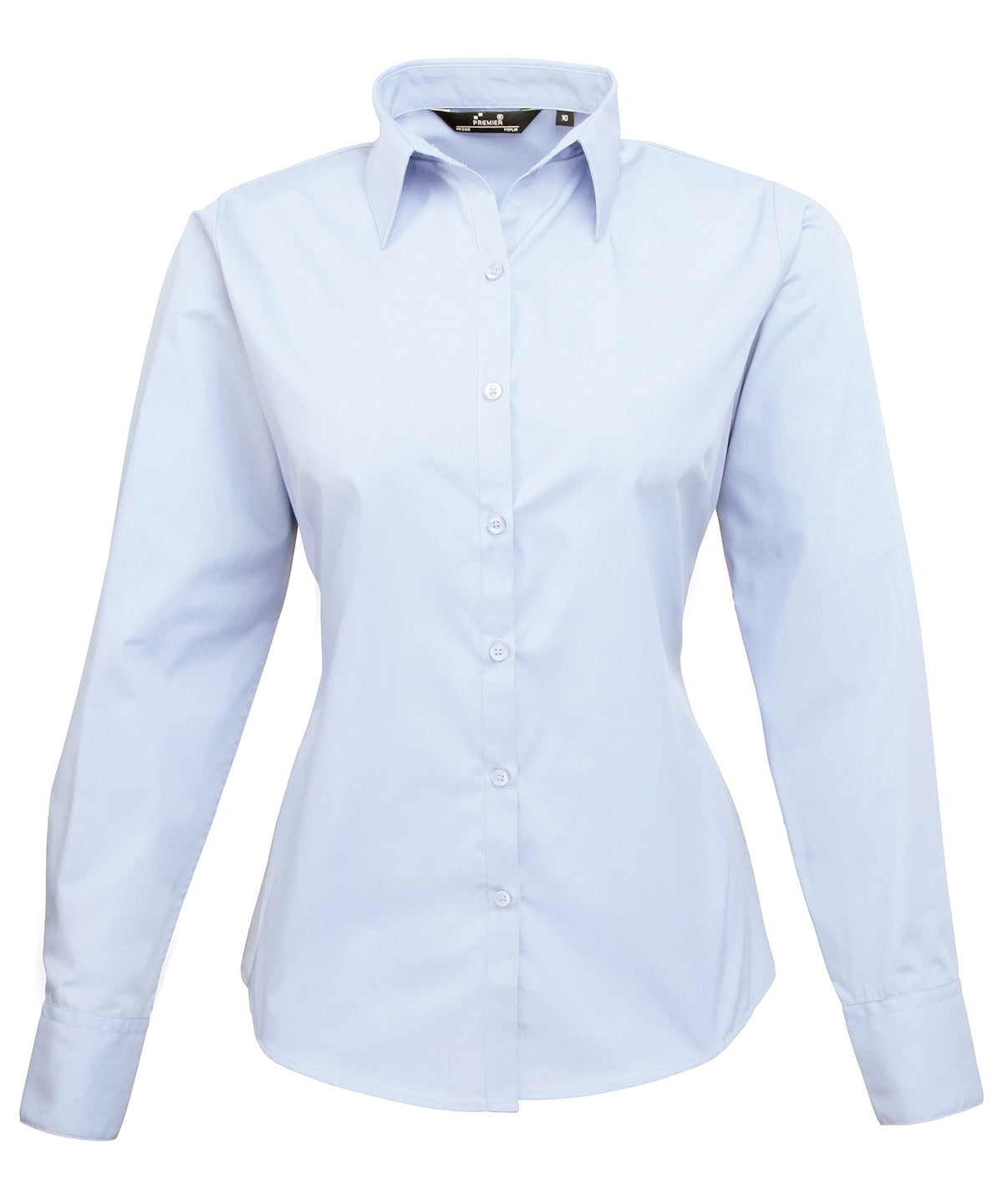 Women's poplin long sleeve blouse