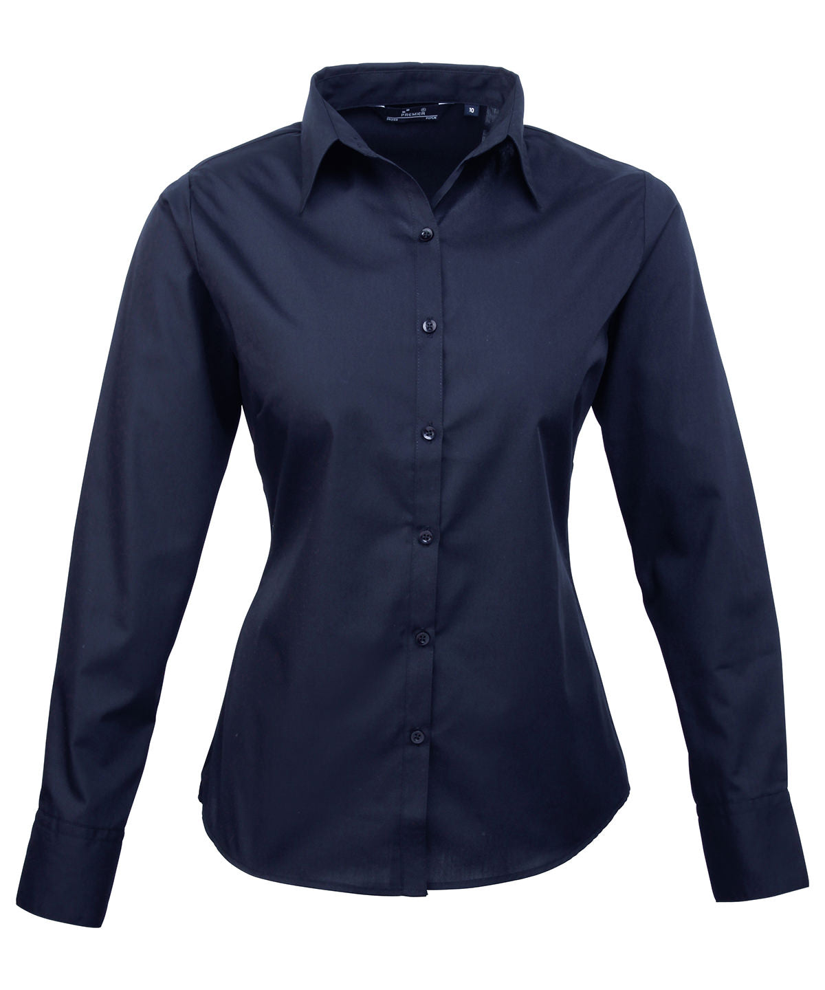 Women's poplin long sleeve blouse