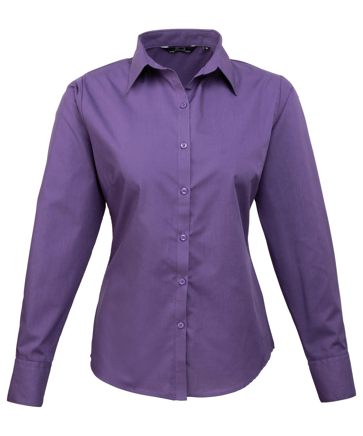 Women's poplin long sleeve blouse