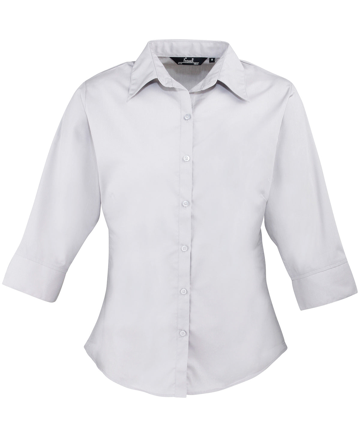 Women's ¾ sleeve poplin blouse