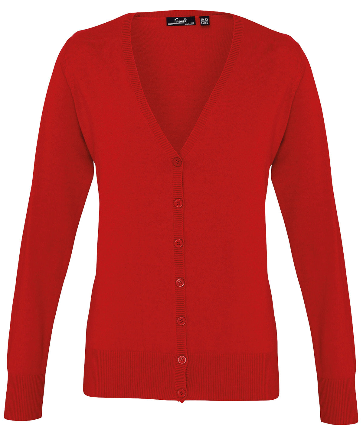 Women's button-through knitted cardigan