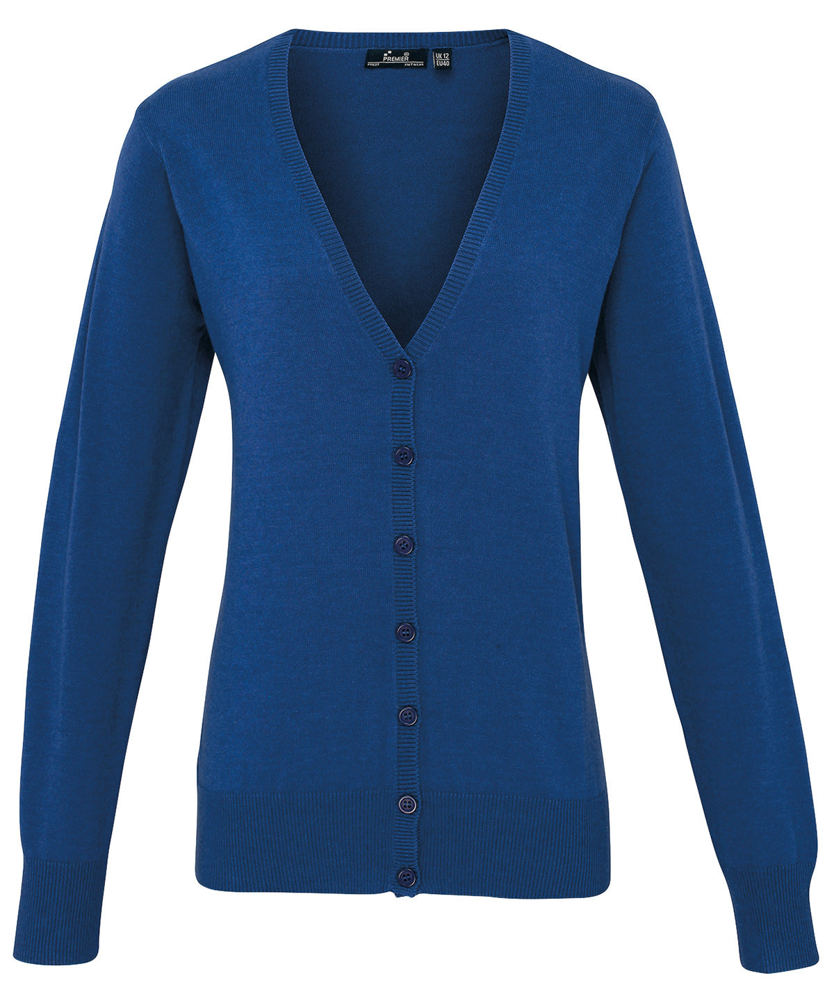 Women's button-through knitted cardigan