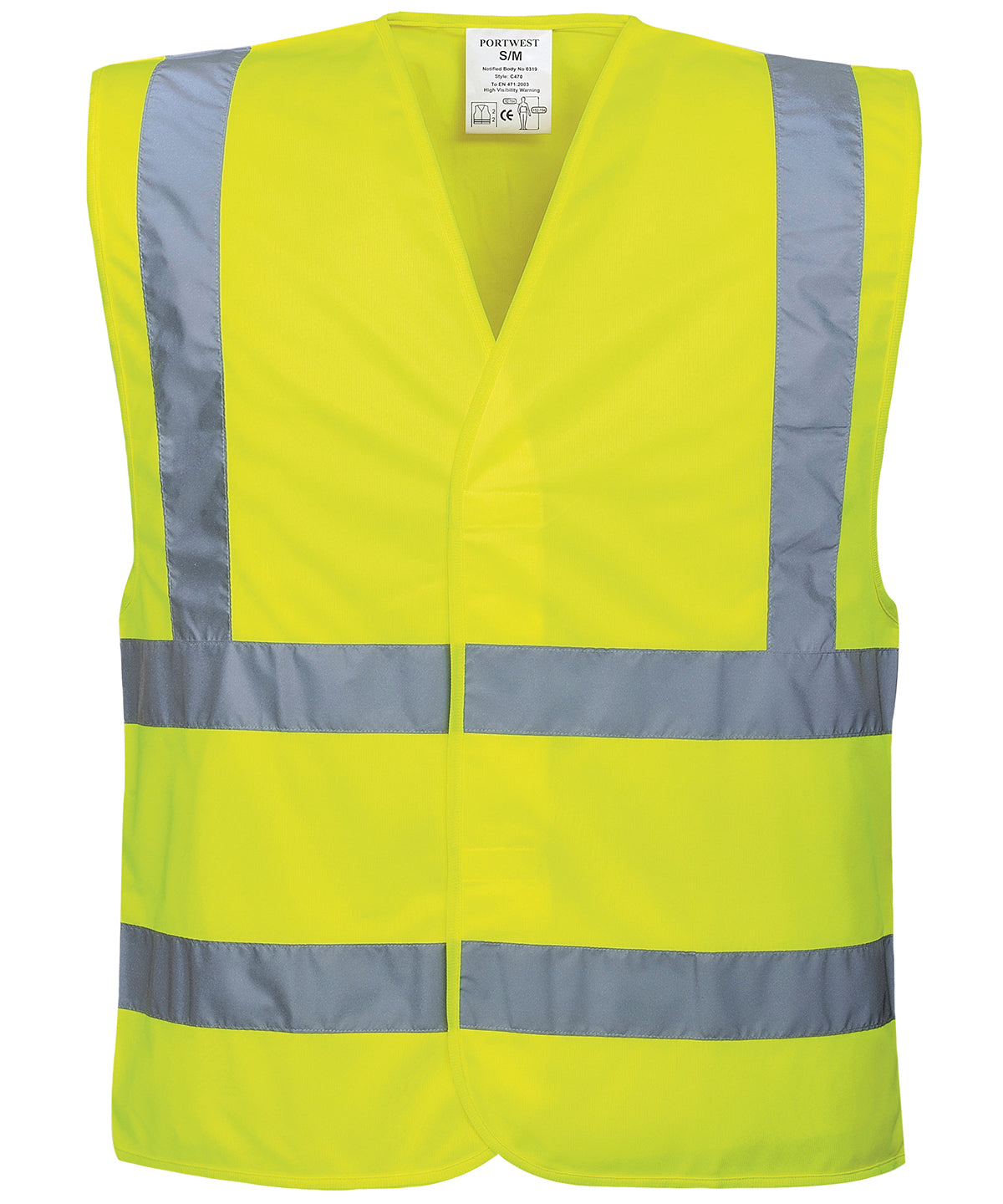 Hi-vis two-band-and-brace vest (C470)