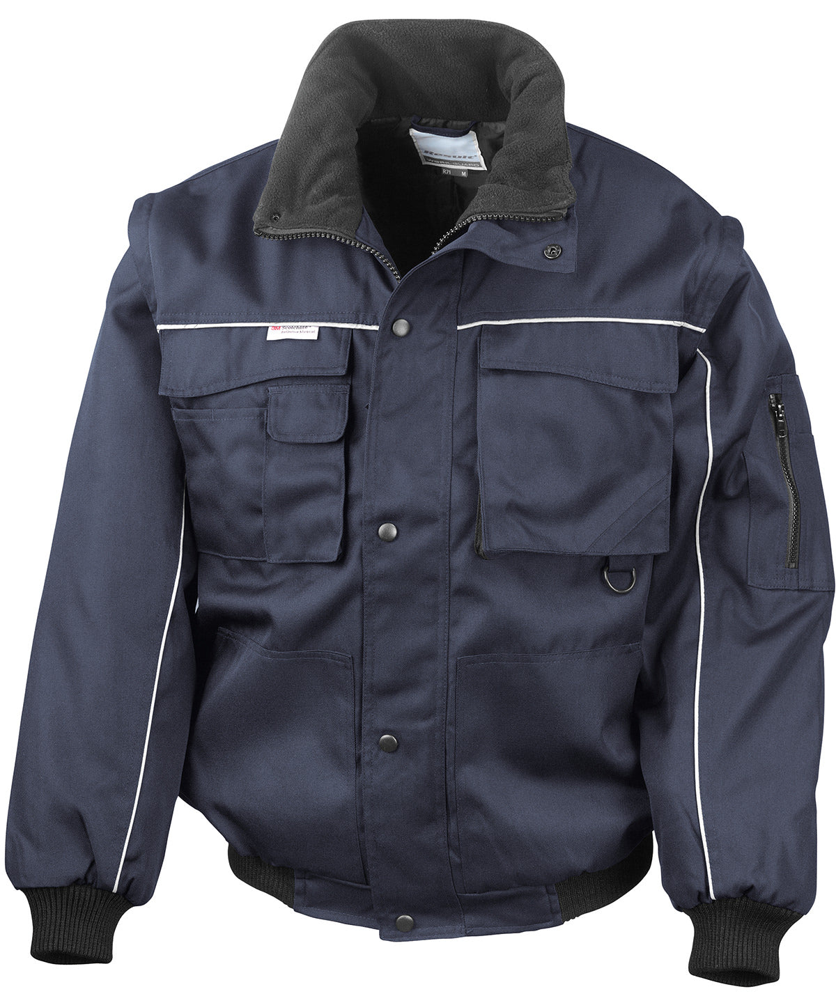 Work-Guard zip sleeve heavy-duty pilot jacket