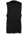 High neck slash armhole vest