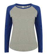 Women's long sleeve baseball t-shirt
