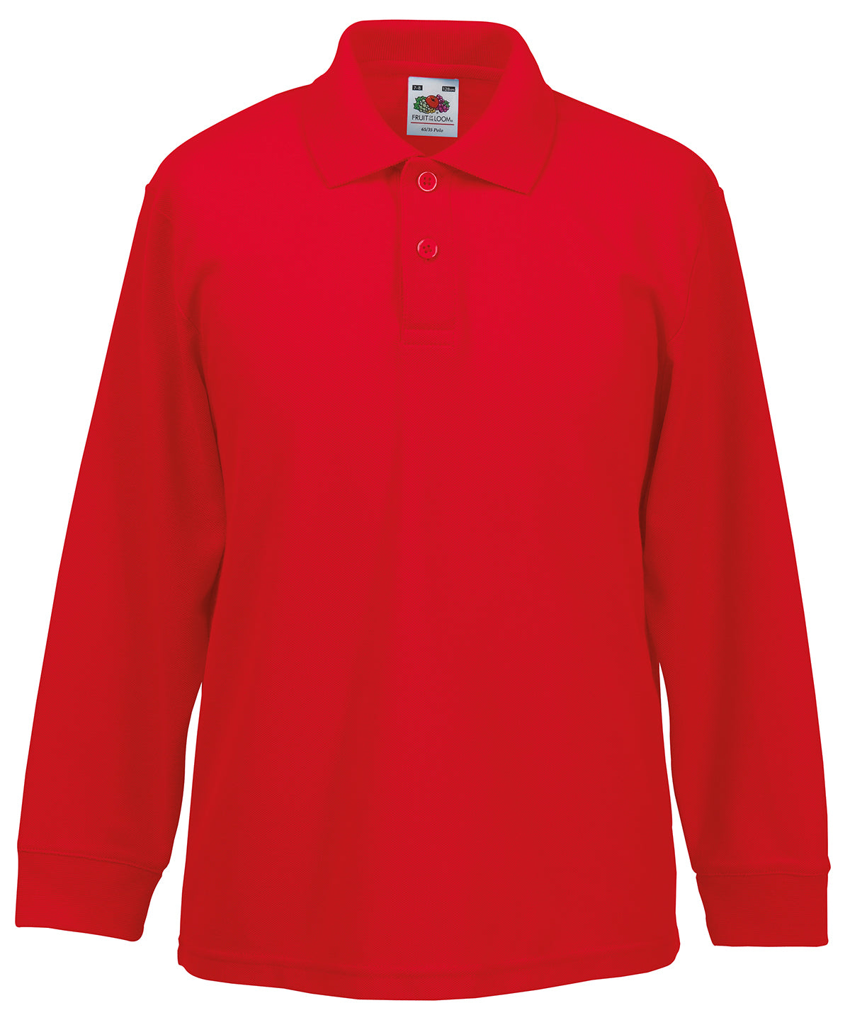 Kids long sleeve 65/35 polo