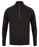 Long-sleeved ¼ zip top