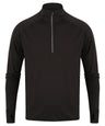 Long-sleeved ¼ zip top