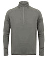 Long-sleeved ¼ zip top